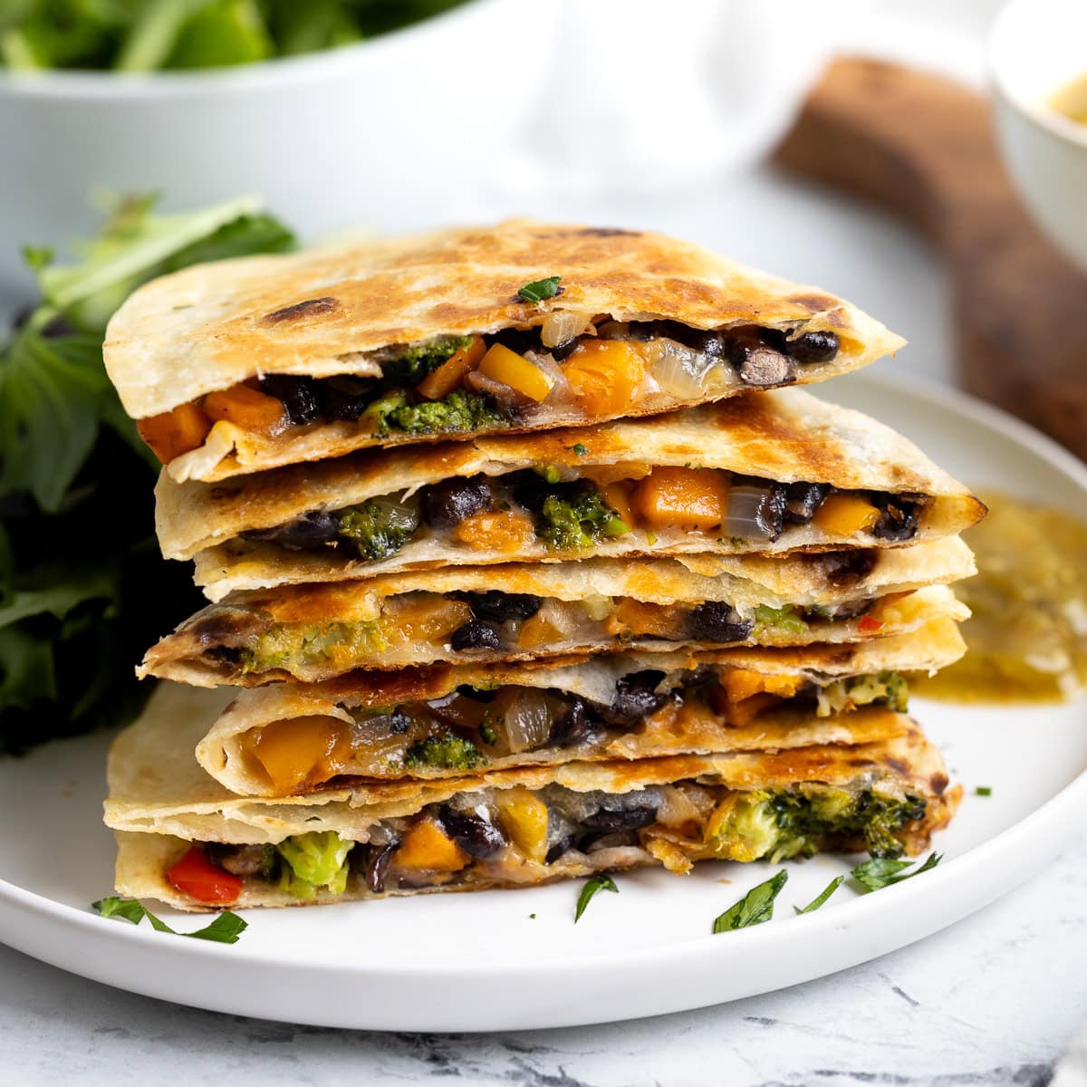 Transform Leftovers: Easy Loaded Vegetable Quesadilla Recipe